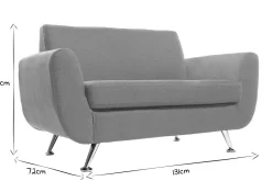 Miliboo Design-Sofa 2 Plätze Grau PURE* Design-sofas