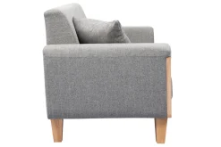 Miliboo Design-Sofa 3 Plätze Hellgrau Holzbeine FJORD* Design-sofas
