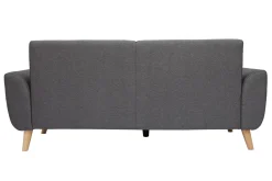 Miliboo Design-Sofa 3 Plätze Stoff dunkelgrauer EKTOR* Design-sofas
