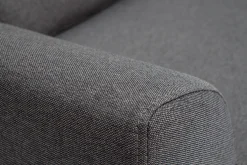 Miliboo Design-Sofa 3 Plätze Stoff dunkelgrauer EKTOR* Design-sofas