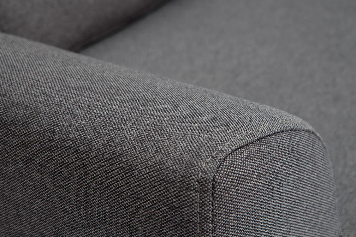 Miliboo Design-Sofa 3 Plätze Stoff dunkelgrauer EKTOR* Design-sofas