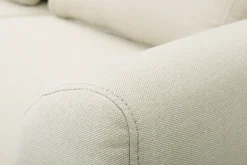 Miliboo Design-Sofa 2 Plätze Stoff naturfarben und Eichenbeine EKTOR* Design-sofas