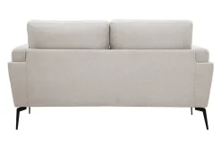 Miliboo Design-Sofa mit Stoff im Samtdesign Beige 2-Sitzer MOSCO* Design-sofas