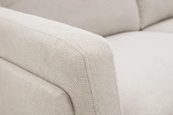Miliboo Design-Sofa mit Stoff im Samtdesign Beige 2-Sitzer MOSCO* Design-sofas