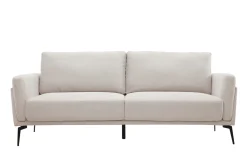 Miliboo Design-Sofa mit Stoff im Samtdesign Beige 3-Sitzer MOSCO* Design-sofas