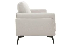 Miliboo Design-Sofa mit Stoff im Samtdesign Beige 3-Sitzer MOSCO* Design-sofas