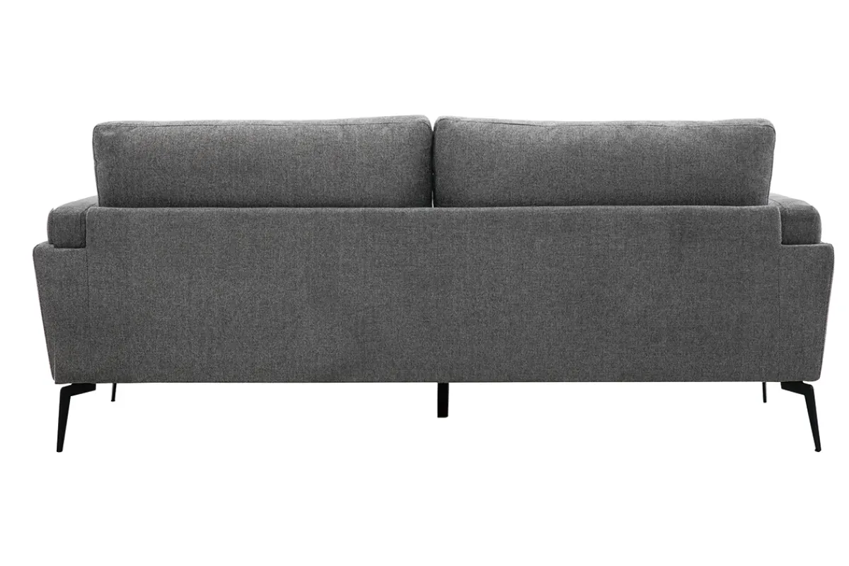 Miliboo Design-Sofa mit Stoff im Samtdesign Grau 3-Sitzer MOSCO* Design-sofas