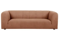 Miliboo Design-Sofa mit Stoff im Samtdesign Terracotta 3-4-Sitzer OLIVEIRO* Design-sofas