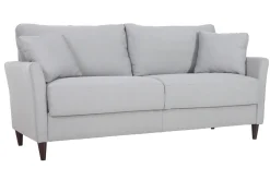 Miliboo Design-Sofa 3-Sitzer aus hellgrauem Stoff mit Stauraum MEDLEY* Design-sofas