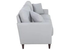 Miliboo Design-Sofa 3-Sitzer aus hellgrauem Stoff mit Stauraum MEDLEY* Design-sofas