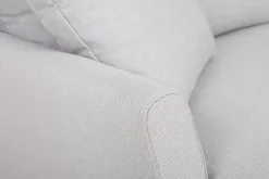Miliboo Design-Sofa 3-Sitzer aus hellgrauem Stoff mit Stauraum MEDLEY* Design-sofas