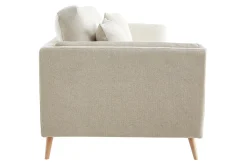 Miliboo Design-Sofa 3-Sitzer aus naturbeigem Stoff VOGUE* Design-sofas