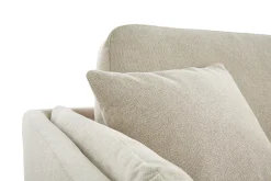 Miliboo Design-Sofa 3-Sitzer aus naturbeigem Stoff VOGUE* Design-sofas