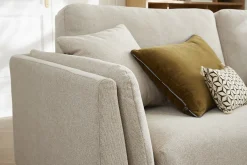 Miliboo Design-Sofa 3-Sitzer aus naturbeigem Stoff VOGUE* Design-sofas