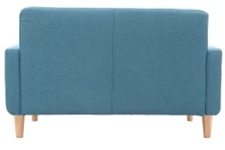 Miliboo Design-Sofa skandinavisch blaugrüner Stoff 2-Sitzer LUNA* Design-sofas