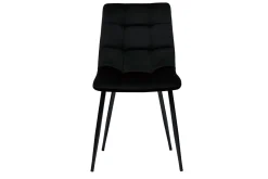 Miliboo Design-Stühle aus schwarzem Samtstoff und Metall (2er-Set) MAXWELL* Design-stühle