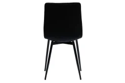 Miliboo Design-Stühle aus schwarzem Samtstoff und Metall (2er-Set) MAXWELL* Design-stühle