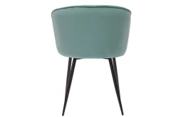 Miliboo Design-Stühle aus seladongrünem Samtstoff und Metall (2er-Set) SERIF* Design-stühle