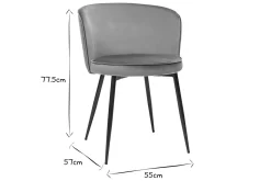 Miliboo Design-Stühle aus seladongrünem Samtstoff und Metall (2er-Set) SERIF* Design-stühle