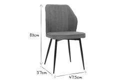 Miliboo Design-Stühle aus senfgelbem Stoff mit Samteffekt mit Beinen aus schwarzem Metall (2er-Set) FANETTE* Design-stühle