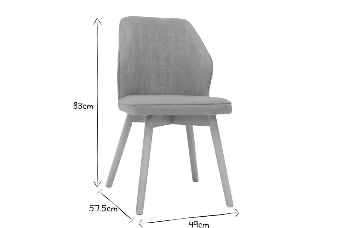 Miliboo Design-Stühle aus senfgelbem Stoff mit Samteffekt mit Beinen aus Holz (2er-Set) FANETTE* Design-stühle