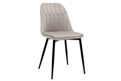 Miliboo Design-Stühle aus taupefarbenem Samt und Metallbeinen (2er-Set) FUSE* Design-stühle