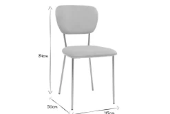 Miliboo Design-Stühle aus taupefarbenem Samt und vergoldetem Metall (2er-Set) LEPIDUS* Design-stühle