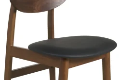 Miliboo Design-Stühle in Schwarz aus dunklem Holz (2er-Set) ELION* Design-stühle