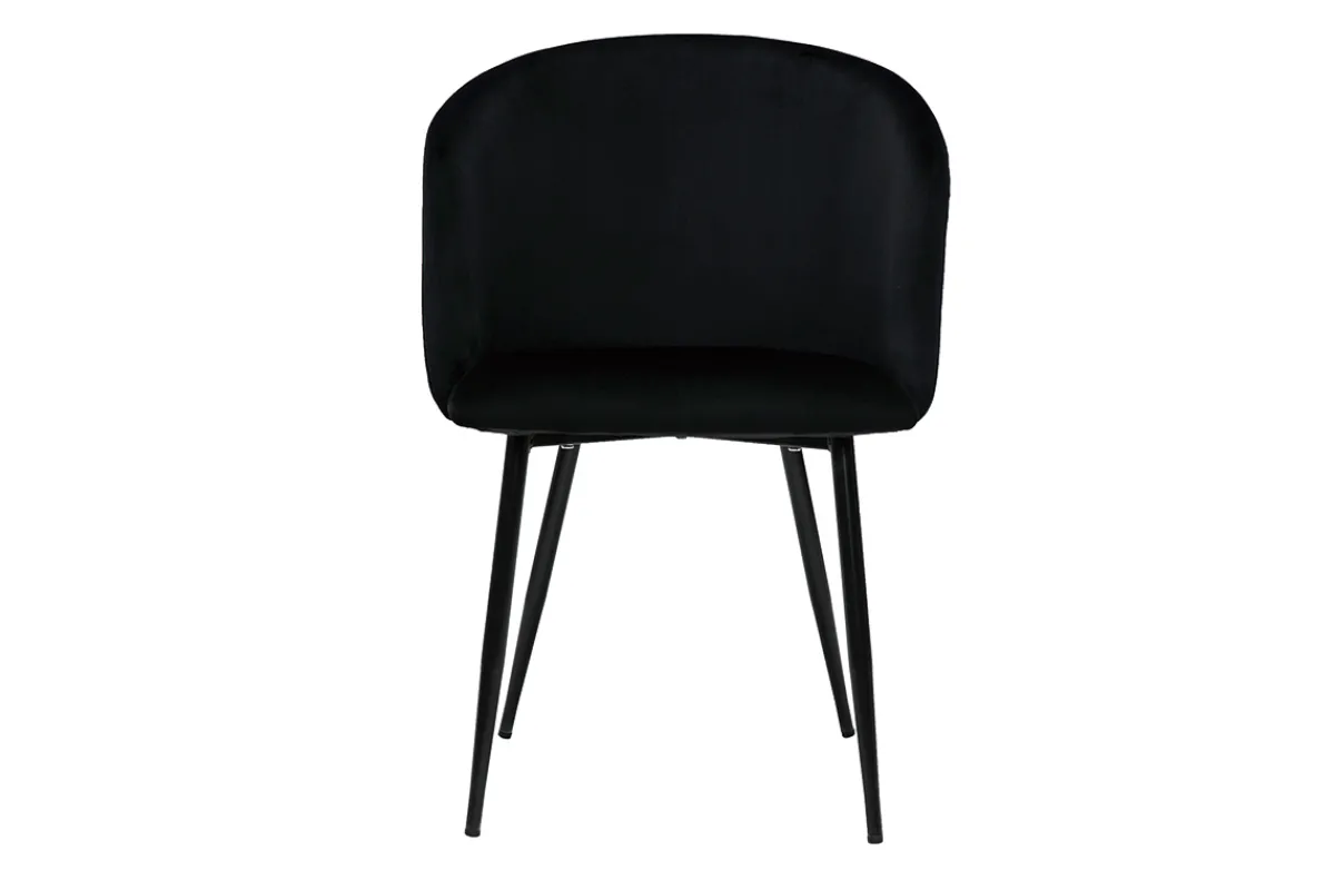 Miliboo Design-Stühle in schwarzem Samt (2er-Set) VANITY* Design-stühle