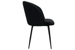 Miliboo Design-Stühle in schwarzem Samt (2er-Set) VANITY* Design-stühle
