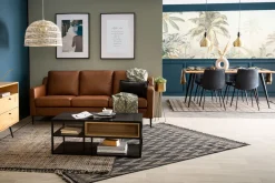 Miliboo Designstühle mit dunkelgrauem Samteffekt (2er-Satz) PARKER* Design-stühle