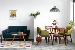 Miliboo Design-Stühle Nussbaum LEENA (2er-Set)* Design-stühle|Holzstühle