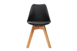 Miliboo Design-Stühle Schwarz 4er-Set PAULINE* Design-stühle