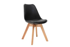 Miliboo Design-Stühle Schwarz 4er-Set PAULINE* Design-stühle