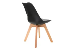 Miliboo Design-Stühle Schwarz 4er-Set PAULINE* Design-stühle