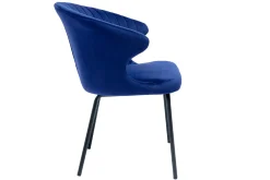 Miliboo Design-Stuhl aus blauem Samt REQUIEM* Design-stühle