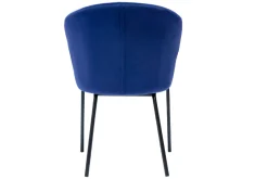 Miliboo Design-Stuhl aus blauem Samt REQUIEM* Design-stühle