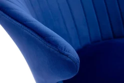 Miliboo Design-Stuhl aus blauem Samt REQUIEM* Design-stühle