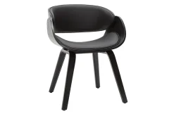 Miliboo Design-Stuhl in Schwarz BENT* Design-stühle|Holzstühle
