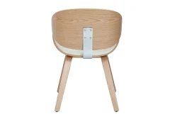 Miliboo Design-Stuhl in Weiß und helles Holz WALNUT* Design-stühle|Holzstühle