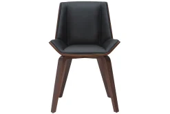 Miliboo Design-Stuhl MELKIOR aus schwarzem und dunklem Holz* Design-stühle|Holzstühle