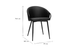 Miliboo Design-Stuhl schwarz PRECIO* Design-stühle