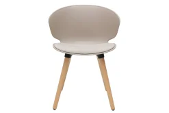 Miliboo Design-Stuhl taupe und helles Holz WING* Design-stühle