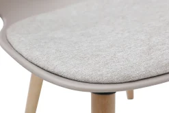 Miliboo Design-Stuhl taupe und helles Holz WING* Design-stühle