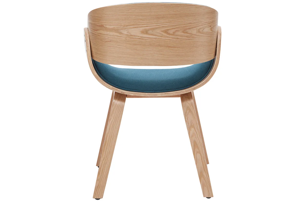Miliboo Design-Stuhl Weiß und helles Holz BENT* Design-stühle|Holzstühle