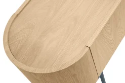 Miliboo Design-TV-Möbel aus hellem Holz und schwarzem Metall mit Stauraum B180 cm SKYE* Tv-lowboards