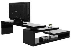 Miliboo Design-TV-Möbel drehbar MAX V2 Schwarz* Tv-lowboards