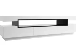 Miliboo Design-TV-Möbel lackiert Weiß glänzend LIVO* Tv-lowboards