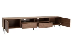 Miliboo Design-TV-Möbel mit Walnussfurnier L200 cm BLISS* Tv-lowboards