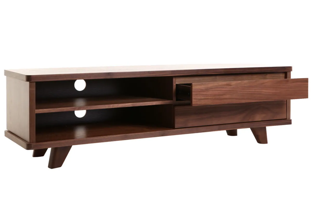 Miliboo Design-TV-Möbel Nussbaum FIFTIES* Tv-lowboards